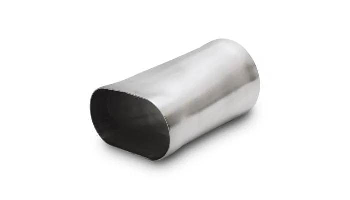 13170 – VIBRANT Exhaust Pipe Adapter, 2.20 Inch x 3.45 Inch Oval Inlet 3 Inch Outlet Outside Diameter 6 Inch Length